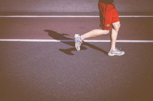 running on a track